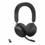 Kopfhörer mit Mikrofon Jabra Evolve2 75 Schwarz | Tienda24 Tienda24.eu