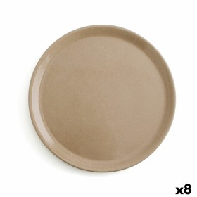 Flat plate Anaflor Vulcano Meat Baked clay Beige Ø 31 cm (8