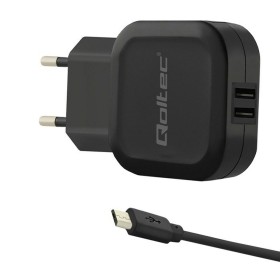 Chargeur mural Qoltec 50187 Noir 17 W de Qoltec, Chargeurs - Réf : S9127515, Prix : 10,29 €, Remise : %