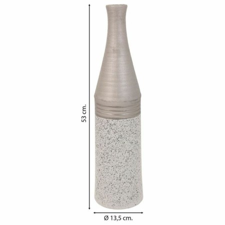 Vase Alexandra House Living Silver Ceramic 13 x 53 x 13 cm by Alexandra House Living, Vases - Ref: D1632084, Price: 26,70 €, ...