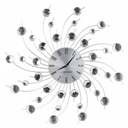 Wall Clock Esperanza EHC004 Black/Silver Silver Metal 150 cm | Tienda24 - Global Online Shop Tienda24.eu