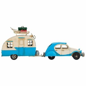 Figura Decorativa Alexandra House Living Azul Claro Ferro ABS Caravana Reboque 9 x 15 x 41 cm de Alexandra House Living, Cole...