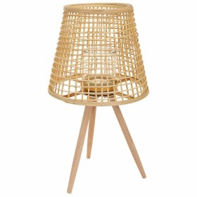 Laterne Alexandra House Living natürlich Bambus Rattan 36 x 64 x 36 cm von Alexandra House Living, Kerzenständer und Kerzenha...