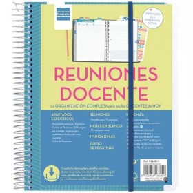 Agenda Finocam Bleu quarto 15,5 x 21,2 cm 2024-2025 Enseignant | Tienda24 Tienda24.eu