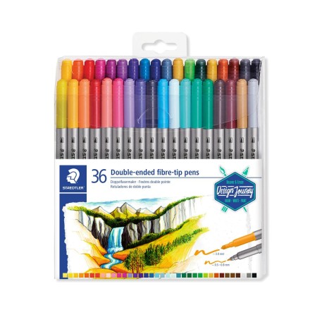 Conjunto de Canetas de Feltro Staedtler 3200 Multicolor (36 Unidades) | Tienda24 Tienda24.eu