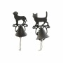 Campana DKD Home Decor Gato Perro Marrón Marrón oscuro Cuerda