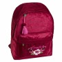 Mochila Escolar Coquette 16090090700 Fucsia 32 x 42 x 17 cm Terciopelo | Tienda24 Tienda24.eu