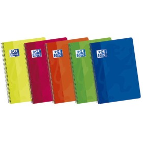 Caderno Pacsa Polipac Multicolor Din A4 5 Peças 80 Folhas | Tienda24 Tienda24.eu