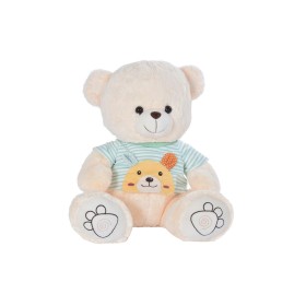 Oso de Peluche DKD Home Decor Camiseta Poliéster Blanco Verde