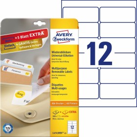 Klebeetiketten Q-Connect KF10649 Weiß 100 Blatt 70 x 42 mm | Tienda24 Tienda24.eu