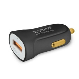 Chargeur de voiture Savio SA-05/B Noir de Savio, Chargeurs - Réf : S9129692, Prix : 7,67 €, Remise : %