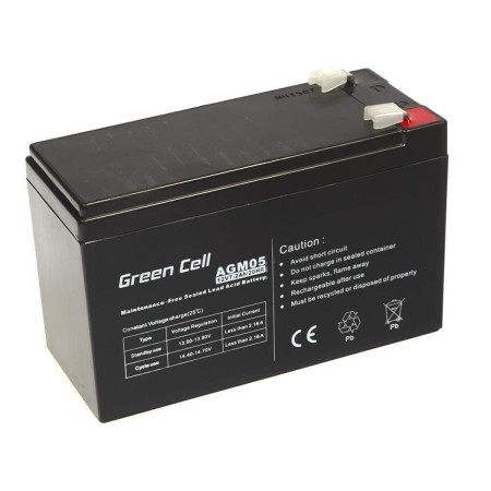 Bateria para Sistema Interactivo de Fornecimento Ininterrupto de Energia Green Cell AGM05 72 Ah 12 V de Green Cell, Substitui...