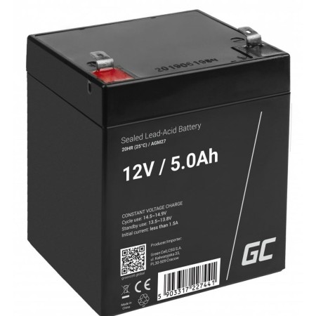 Battery for Uninterruptible Power Supply System UPS Green Cell AGM27 5 Ah 12 V | Tienda24 - Global Online Shop Tienda24.eu