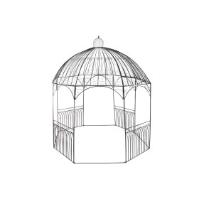 Pérgola DKD Home Decor Negro Hierro (304 x 304 x 332 cm)