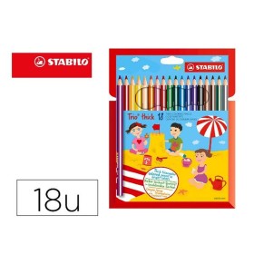 Colouring pencils Maped Duo Color' Peps Multicolour 12 Pieces Double-ended (12 Units) | Tienda24 Tienda24.eu