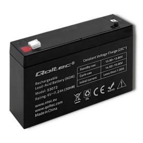 Battery for Uninterruptible Power Supply System UPS Qoltec 53072 7200 mAh 6 V by Qoltec, Replacement batteries for uninterrup...