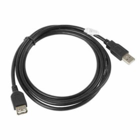 Verlängerungskabel mit USB Lanberg CA-USBE-10CC-0018-BK Schwarz 1,8 m Stecker/Steckdose (1 Stück) von Lanberg, USB-Kabel - Re...