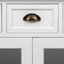 Credenza Alexandra House Living Bianco Marrone Lega di Zinco Legno MDF 40 x 80 x 150 cm di Alexandra House Living, Credenze e...