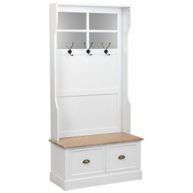 Hall Table with Drawers Alexandra House Living White Brown Zinc Alloy MDF Wood 39 x 184 x 92 cm by Alexandra House Living, Ta...