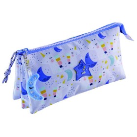 Plumier Triple Lilo & Stitch Hawaii Azul 12,5 x 19,5 x 5,5 cm 36 Piezas | Tienda24 Tienda24.eu