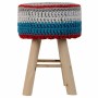 Hocker Alexandra House Living Blau Bambus Kiefer Schwamm Holz MDF 32 x 44 x 32 cm | Tienda24 - Global Online Shop Tienda24.eu