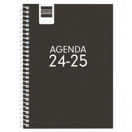 Diary Finocam Cool Black 2024-2025 | Tienda24 Tienda24.eu