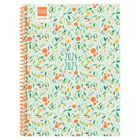 Diary Finocam Kart Mint A5 15,5 x 21,2 cm 2024-2025 | Tienda24 Tienda24.eu