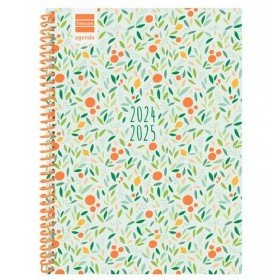 Agenda Finocam Tempus Azul Cuarto 15,5 x 21,7 cm 2024-2025 | Tienda24 Tienda24.eu