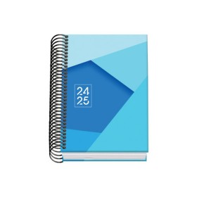 Agenda Finocam Tempus Azul Cuarto 15,5 x 21,7 cm 2024-2025 | Tienda24 Tienda24.eu