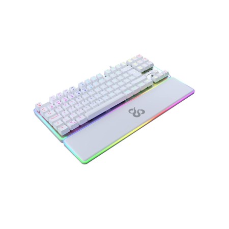 Clavier pour jeu Newskill Gungnyr TKL Pro Ivory Espagnol Qwerty LED RGB | Tienda24 Tienda24.eu