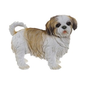 Figura Decorativa Home ESPRIT Blanco Marrón Perro 41 x 22 x 30