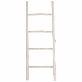 Scaffale Alexandra House Living Bianco Legno di paulownia 3 x 120 x 44 cm Scala di Alexandra House Living, Scaffalature e rip...