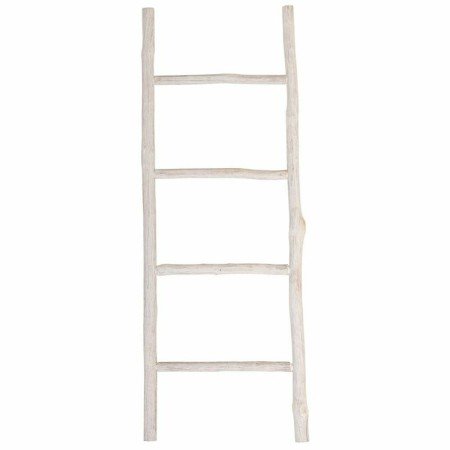 Shelves Alexandra House Living White Paolownia wood 3 x 120 x 44 cm Staircase | Tienda24 - Global Online Shop Tienda24.eu