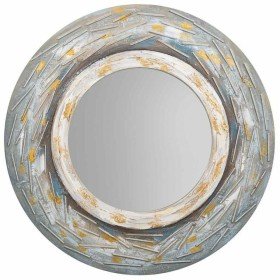 Miroir mural DKD Home Decor Naturel Doré Métal Fibre Frange (89 x 2 x 40 cm) | Tienda24 - Global Online Shop Tienda24.eu