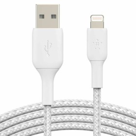 Câble USB vers Lightning Belkin CAA002BT2MWH Blanc 2 m (1 Unité) de Belkin, Câbles USB - Réf : S9133508, Prix : 18,42 €, Remi...