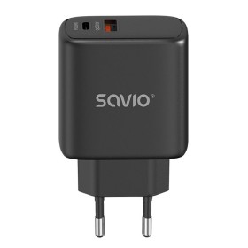 Wall Charger Savio LA-06/B Black 30 W by Savio, Chargers - Ref: S9136613, Price: 15,38 €, Discount: %