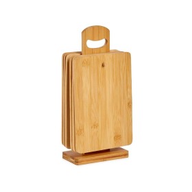 Set Cutting board With support Brown Bamboo (6 Pieces) (21 x 14