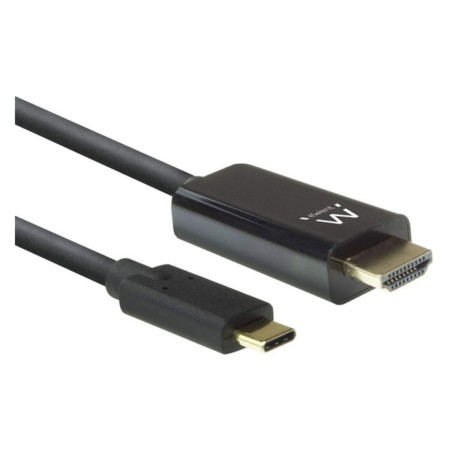 USB-C to HDMI Adapter Ewent EW9824 Black 2 m | Tienda24 Tienda24.eu