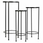 Flower Pot Stand Alexandra House Living Black Iron Tile 30 x 68 x 30 cm 3 Pieces by Alexandra House Living, Accessories - Ref...