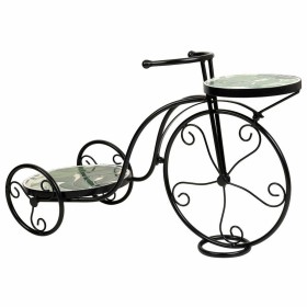 Sous-pot Alexandra House Living Noir Fer Carrelage Bicyclette 26 x 43 x 67 cm de Alexandra House Living, Accessoires - Réf : ...