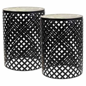 Supporto per Vaso Alexandra House Living Nero Ferro Piastrella 30 x 68 x 30 cm 3 Pezzi | Tienda24 - Global Online Shop Tienda24.eu