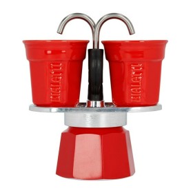 Cafetière Italienne Bialetti 2 Tasses Rouge Métal Aluminium 100 ml de Bialetti, Cafetières italiennes - Réf : S9139592, Prix ...