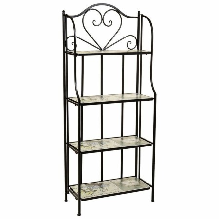 Scaffale Alexandra House Living Nero Ferro Forjare Piastrella 27 x 133 x 57 cm | Tienda24 - Global Online Shop Tienda24.eu