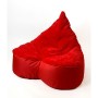 Puff GO GIFT Rojo Oxford 140 x 100 cm | Tienda24 - Global Online Shop Tienda24.eu