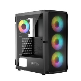 ATX Semi-Tower Gehäuse Logic PORTOS ARGB Weiß Schwarz von Logic, Desktop-Computer-Gehäuse - Ref: S9140370, Preis: 84,80 €, Ra...