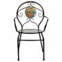 Garden chair Alexandra House Living Black Iron Tile 54 x 88 x 58 cm by Alexandra House Living, Garden Dining Chairs - Ref: D1...