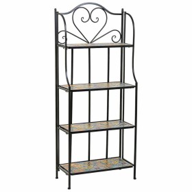 Scaffale Alexandra House Living Nero Ferro Forjare Piastrella 27 x 133 x 57 cm | Tienda24 - Global Online Shop Tienda24.eu