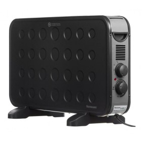 Radiador EDM Black Edition Preto/Cinzento 1000 W | Tienda24 - Global Online Shop Tienda24.eu