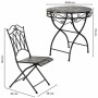 Ensemble Table + 2 Chaises Alexandra House Living Noir 60 x 75 x 60 cm de Alexandra House Living, Salons de jardin - Réf : D1...