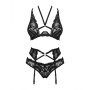 Conjunto de Lingerie Obsessive Alessya Preto XS/S | Tienda24 Tienda24.eu